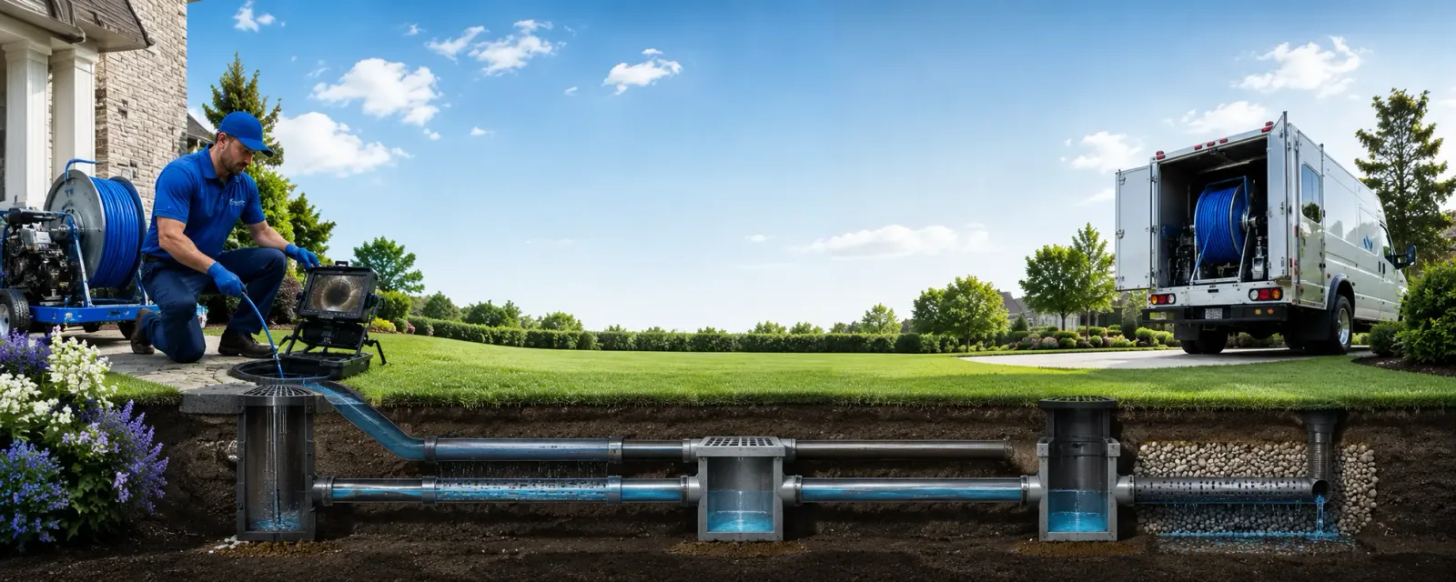Outdoor drain cleaning information for Poyntelle, PA